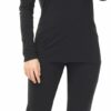 INK+IVY Womens Knit Long Sleeve Scoop Black - Image 5