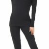 INK+IVY Womens Knit Long Sleeve Scoop Black - Image 4
