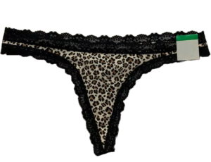 Jenni Women's Lace-Trim Thong Wild Leo - Nude - Image 2
