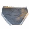 Jenni Cotton Lace Trim Hipster Pewter Heather Gray - Image 2