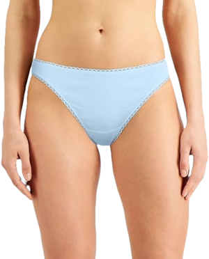 Charter Club Womens Pretty Cotton Bikini 1 Airy Blue