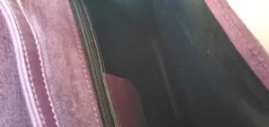 Salvatore Ferragamo Purple Suede Clutch - Image 3